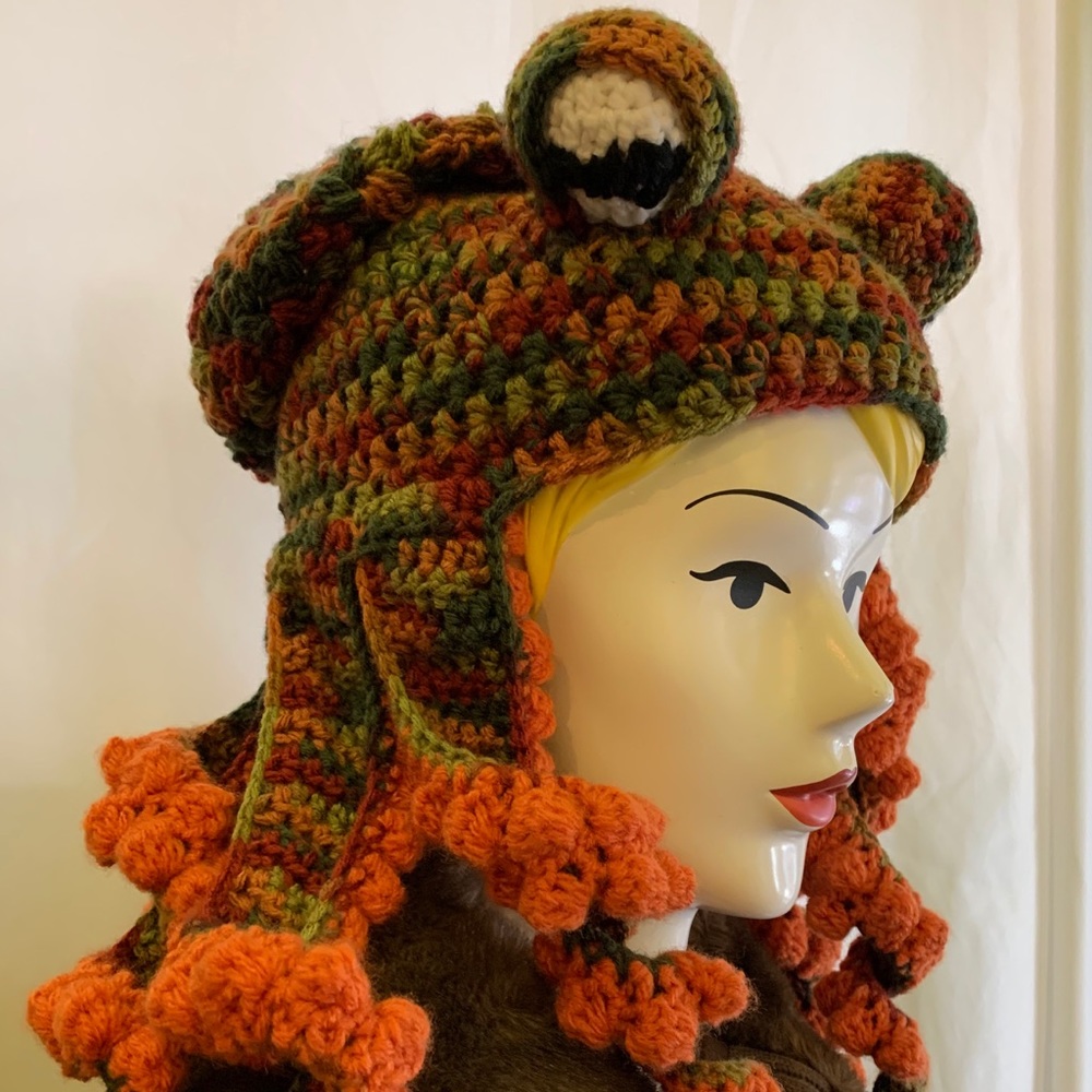 (SOLD!!!!!!!!!!!)Hand Made Octopus Hat By Loveland, CO Artisan